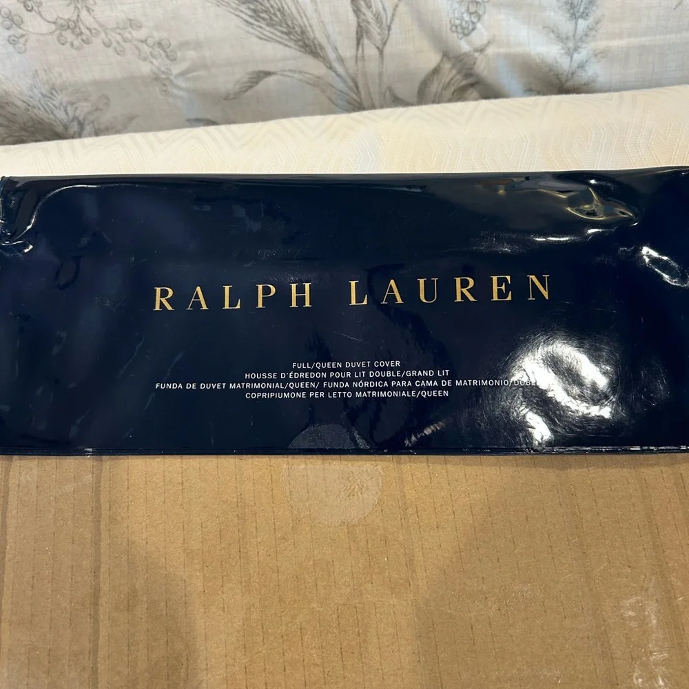 Ralph Lauren Hayden Cream Duvet Cover - Full/Queen